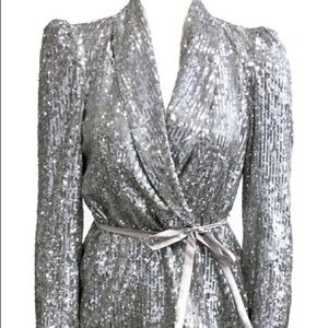 Emerson Fry Sequined Tuxedo Jacket